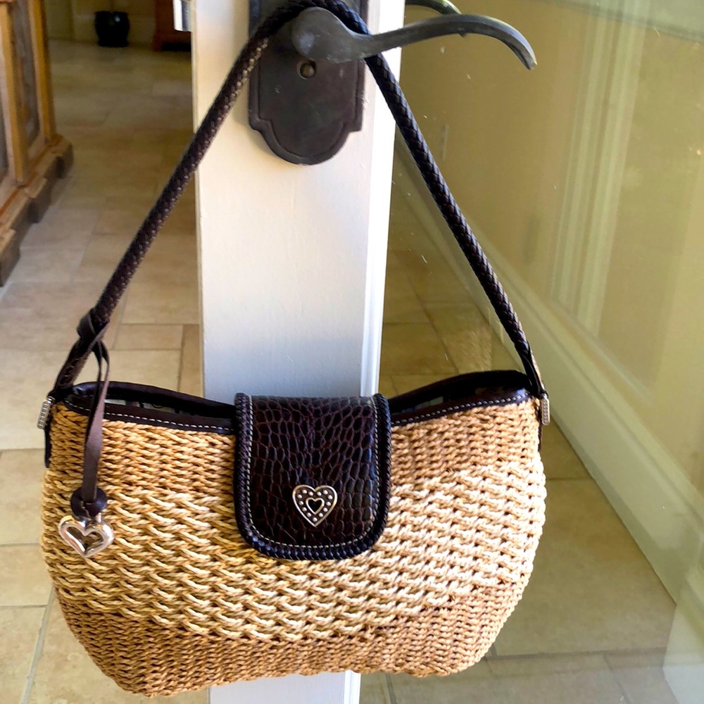 Brighton straw purse.Like new.